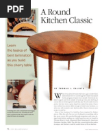 A Round Kitchen Classic - Bent Laminated Cherry Table