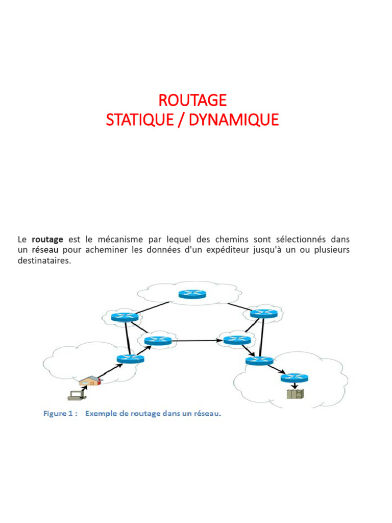 Routage Statique et Dynamique expliqué | PDF | Routage | Adresse IP