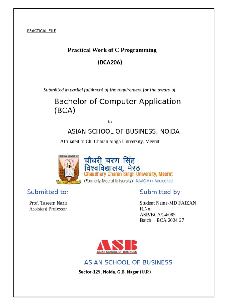 practical_file_c_programing[1].docx FAIZAN 03 | PDF | Pointer (Computer ...