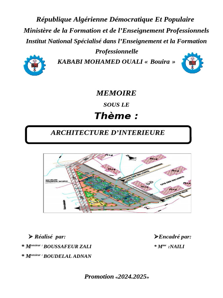 Mémoire sur l'Architecture d'Intérieure | PDF