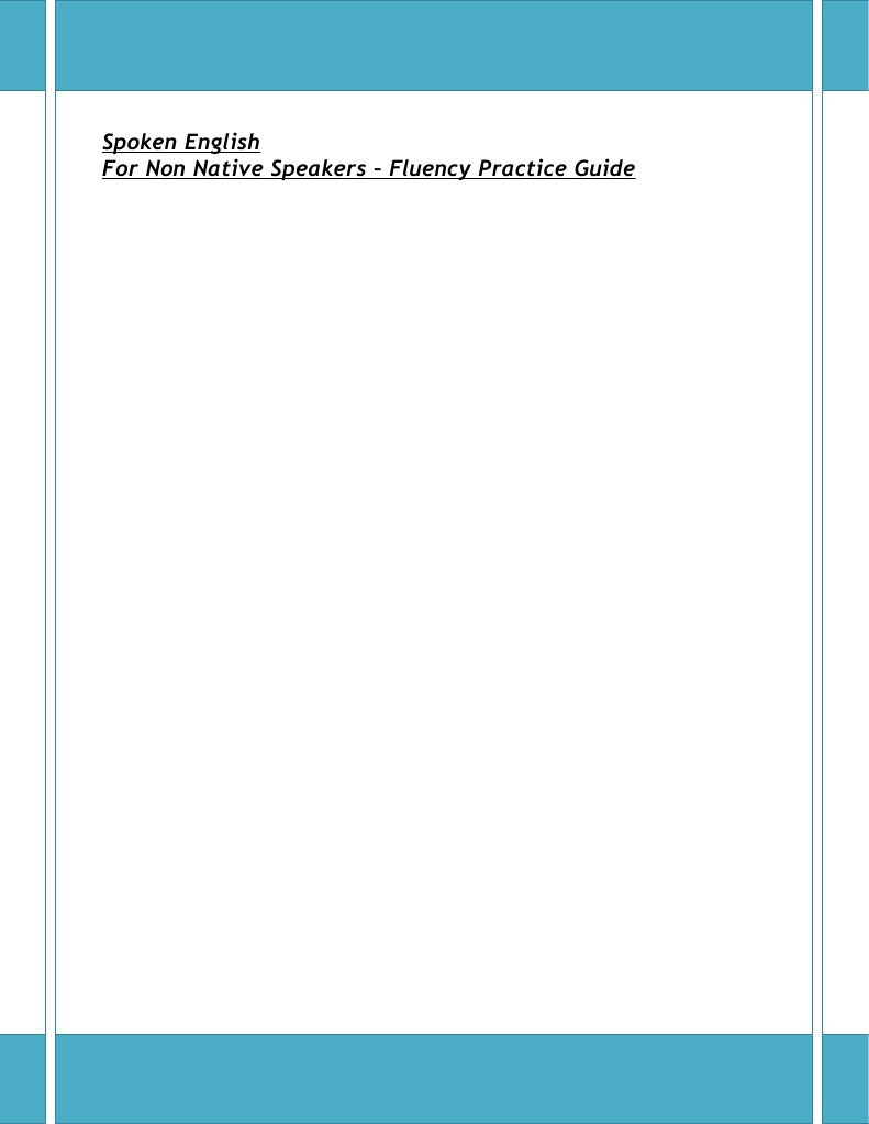 Spoken English Ver 3.0 - Fluency Guide | PDF | Language Arts ...