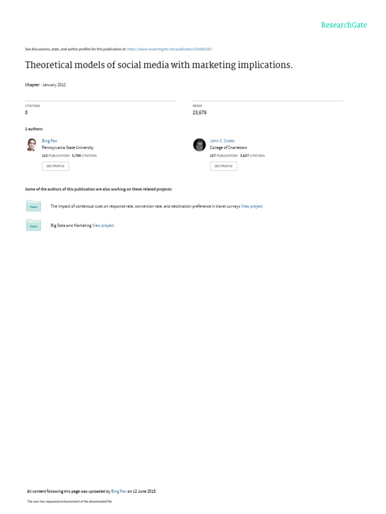 Social Media Models in Marketing Insights | PDF | Motivation | Motivational