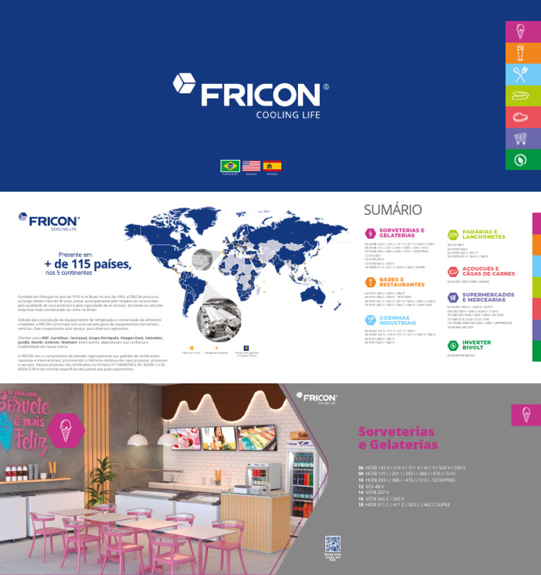 Equipamentos de Refrigeração Fricon | PDF