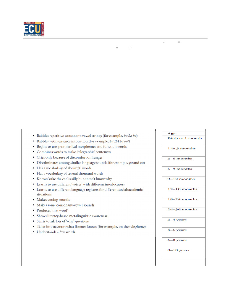 1 Child L1 Development | PDF