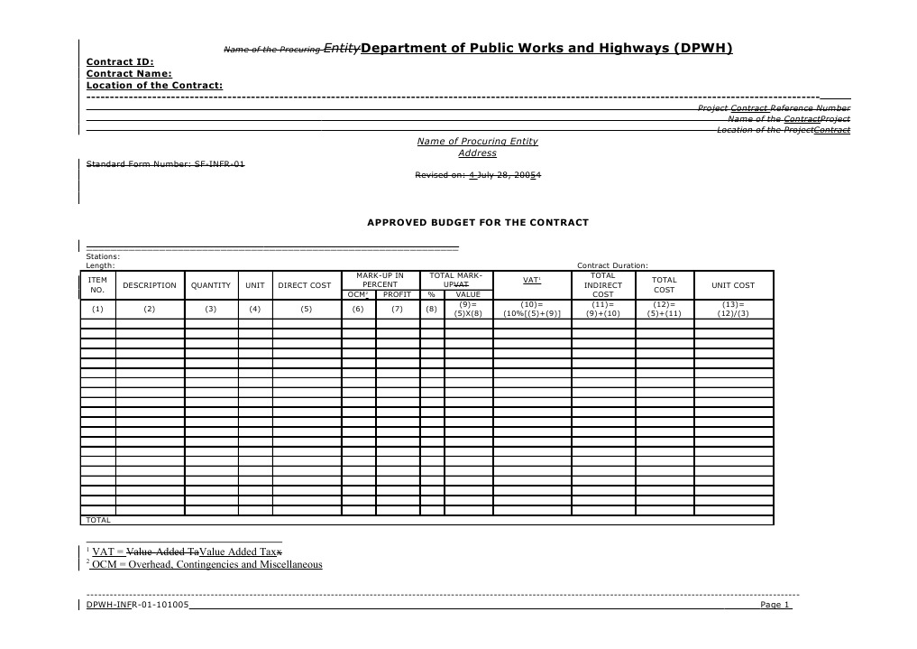 DPWH Program of Works Overview | PDF | Business | Computers