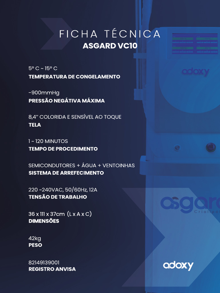 Ficha Técnica Asgard VC10: Especificações | PDF