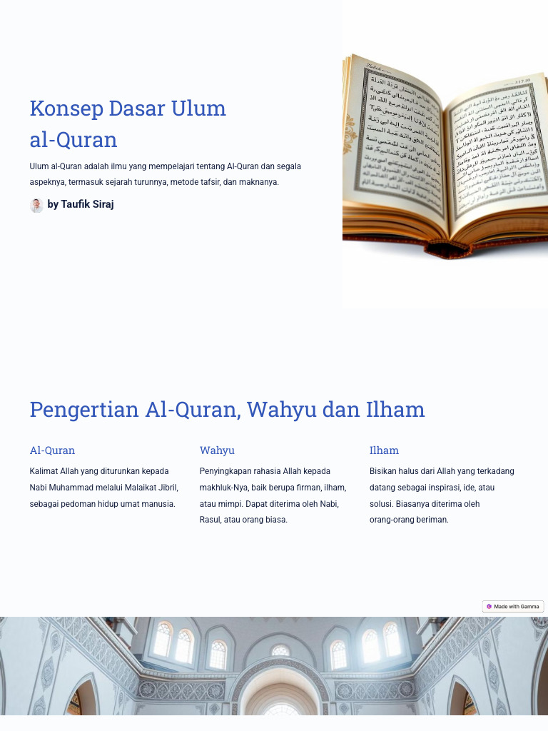 Konsep Dasar Ulum Al Quran | PDF