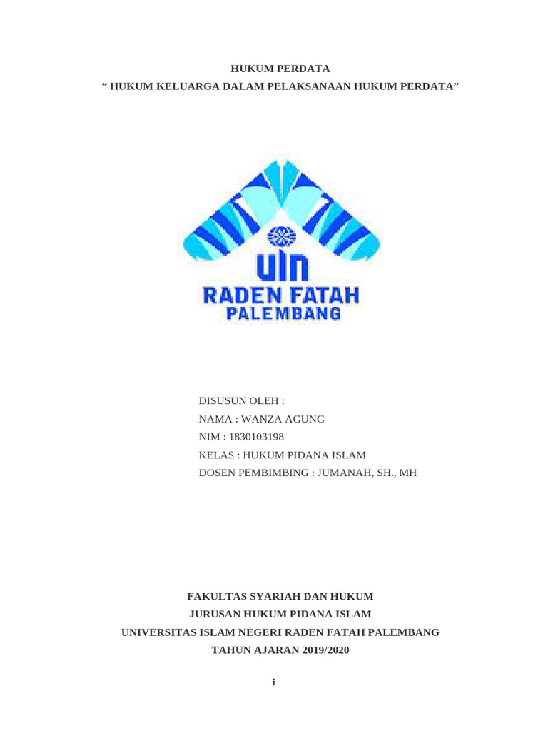Hukum Keluarga dalam Perdata Islam | PDF