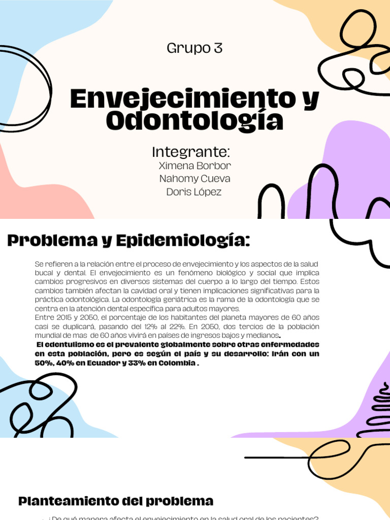 Envejecimiento y Salud Bucal en Mayores | PDF | Odontología | Vejez