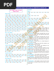 Question Bunch (XII) Sem-III (Answer-key)