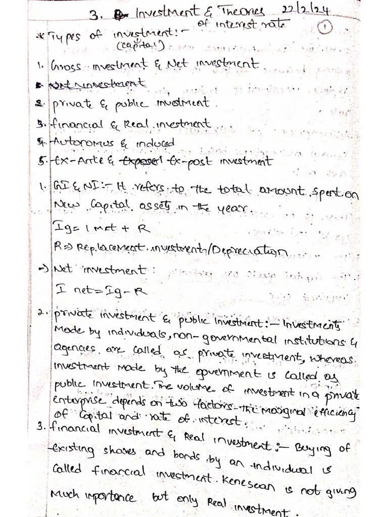 Economics 3rd Unit Notes | PDF