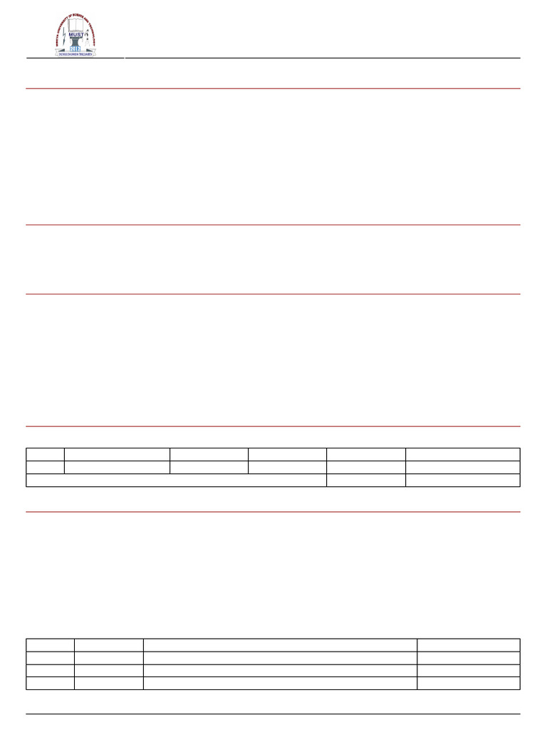 MUST Application Form for 2024/2025 | PDF