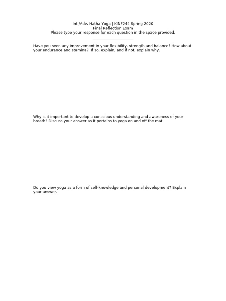 KINF244+Hatha+Final Spring+2020 | PDF