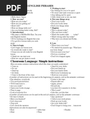 Classroom English Phrases[1]