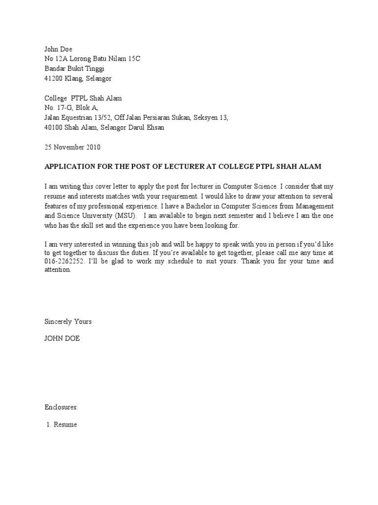 resume Application Letter Resume home advanced writing requirement awr and seminar papers any speculative cover letter example for unadvertised job lettercv com