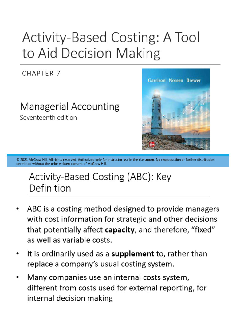 Activity-Based Costing Explained | PDF | Cost Of Goods Sold | Business ...