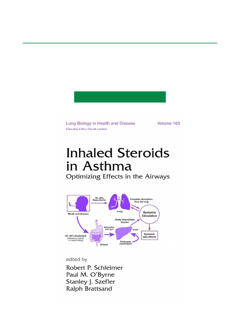 Inhaled Steroids in Asthma Optimizing Effects in The Airways, 1st ...