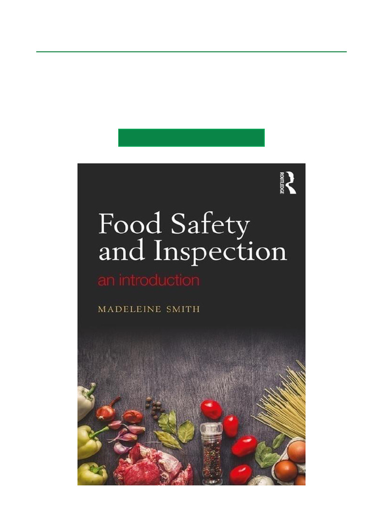 Food Safety and Inspection Overview | PDF