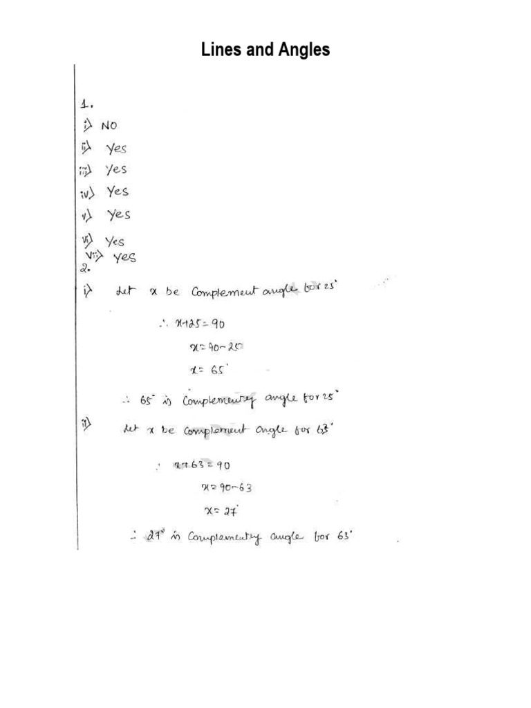 Lines and Angles | PDF