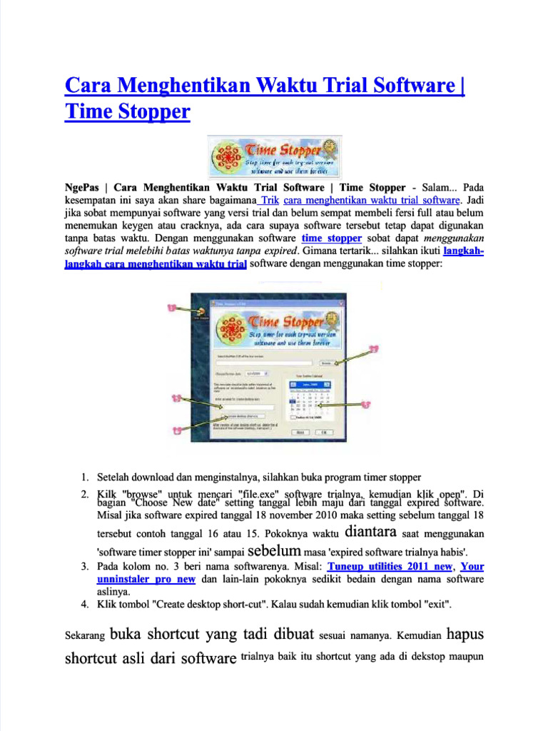Install Time Stopper | PDF