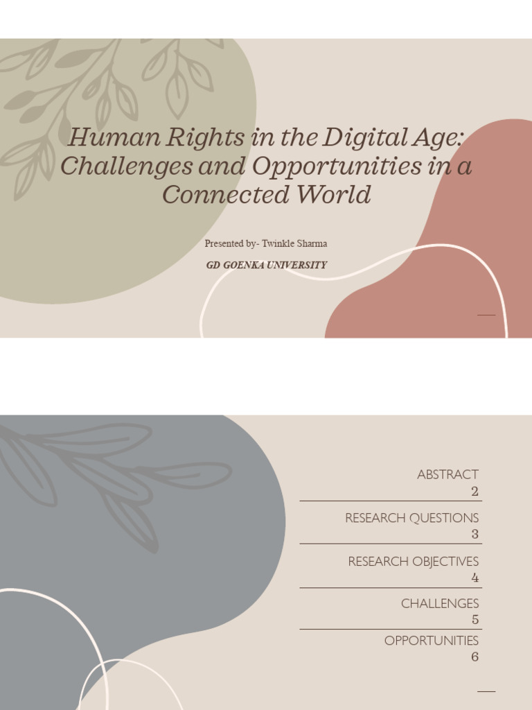 Human Rights Challenges in Digital Age | PDF | Human Rights | Privacy