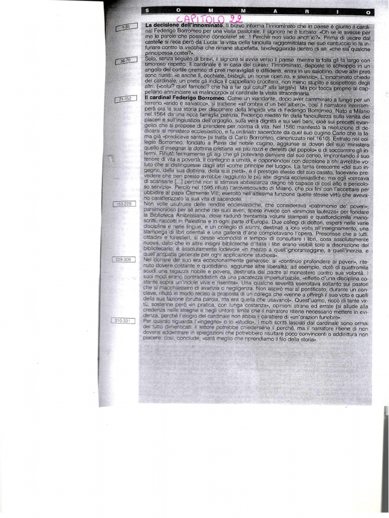 Promessi Sposi cap. 22%2C 25%2C 26%2C 27%2C 28 | PDF