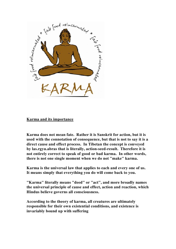 Understanding Karma's Significance | PDF | Karma | Metaphysics