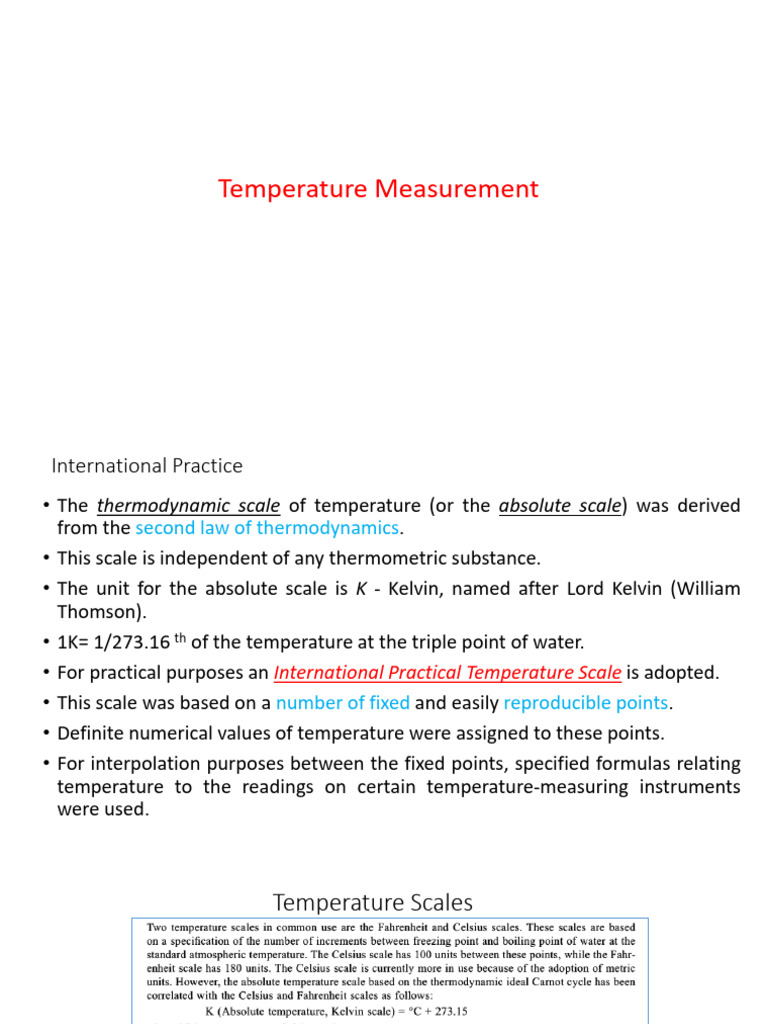 Temperature Measurement Edited | PDF | Infrared | Thermometer
