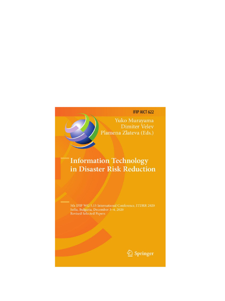 Information Technology in Disaster Risk Reduction IFIP WG 5 15 ...