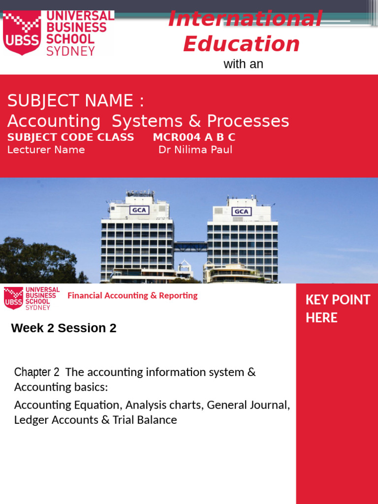 Accounting Systems Overview and Basics | PDF | Debits And Credits ...
