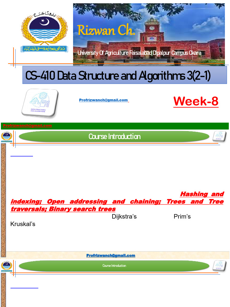 Data Structures and Algorithms Overview | PDF | Algorithms And Data ...