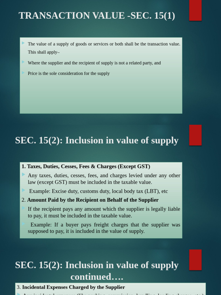 Understanding Transaction Value in GST | PDF | Insurance | Value Added Tax
