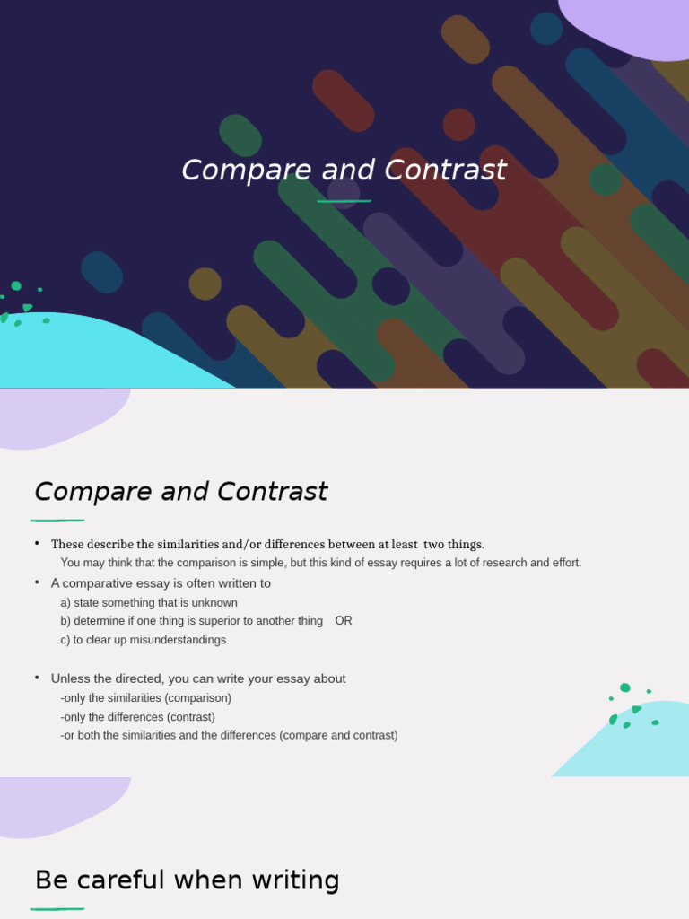 Compare and Contrast | PDF | Tomato | Coca Cola