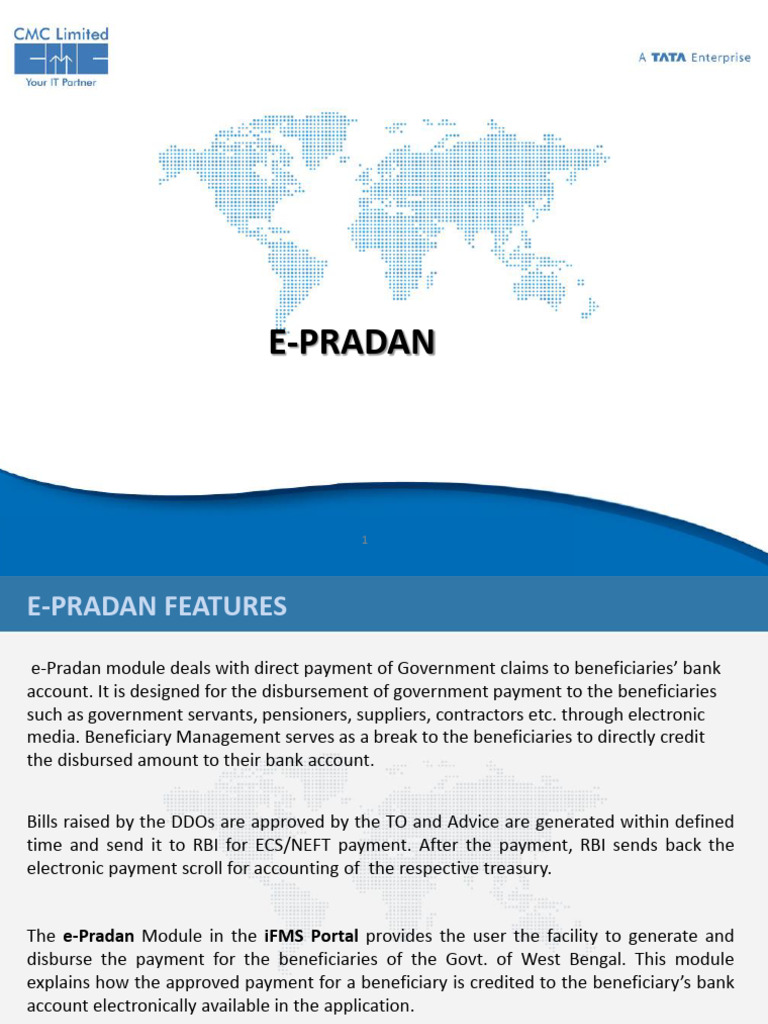 POWERPOINTe Pradan v1.6 22112014 | PDF | Cheque | Payments
