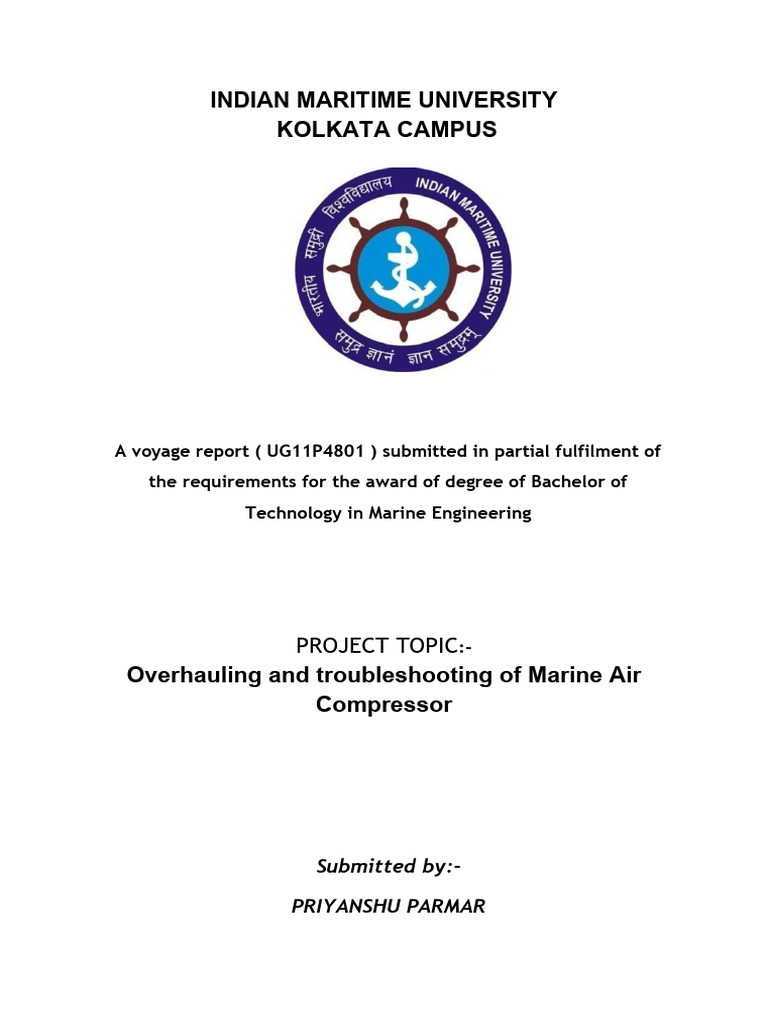 Marine Air Compressor Overhaul Guide | PDF | Piston | Valve