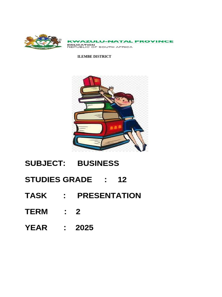 2025 Grade 12 Term 2 Sba Task Presentation | PDF | Leadership | Learning