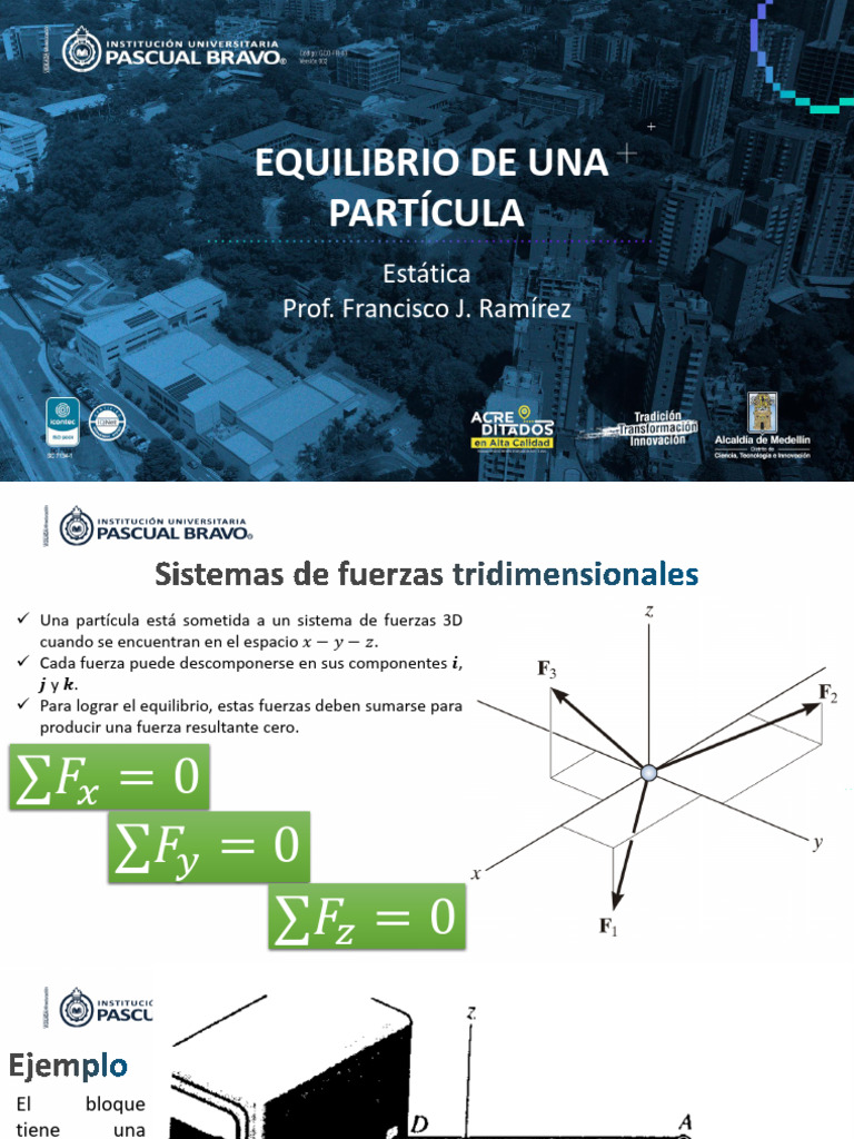 Clase#6-Equilibrio de Una Partícula - 3D | PDF