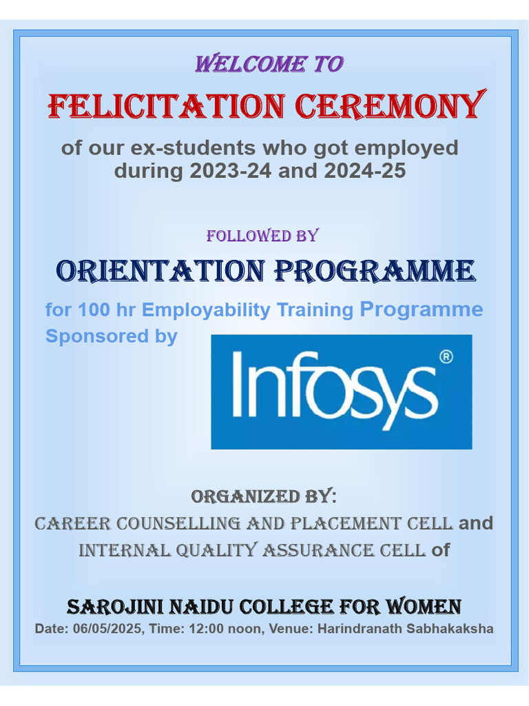 Felicitation May 06 | PDF