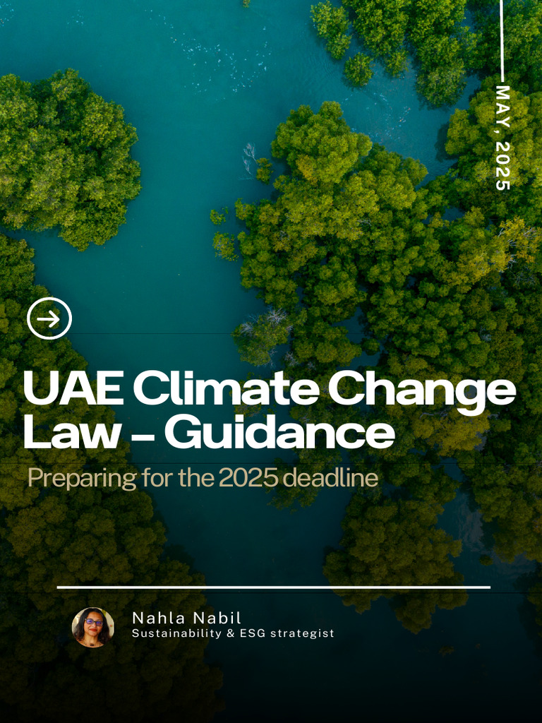 UAE Climate Change Law Compliance Guide | PDF | Climate Change ...