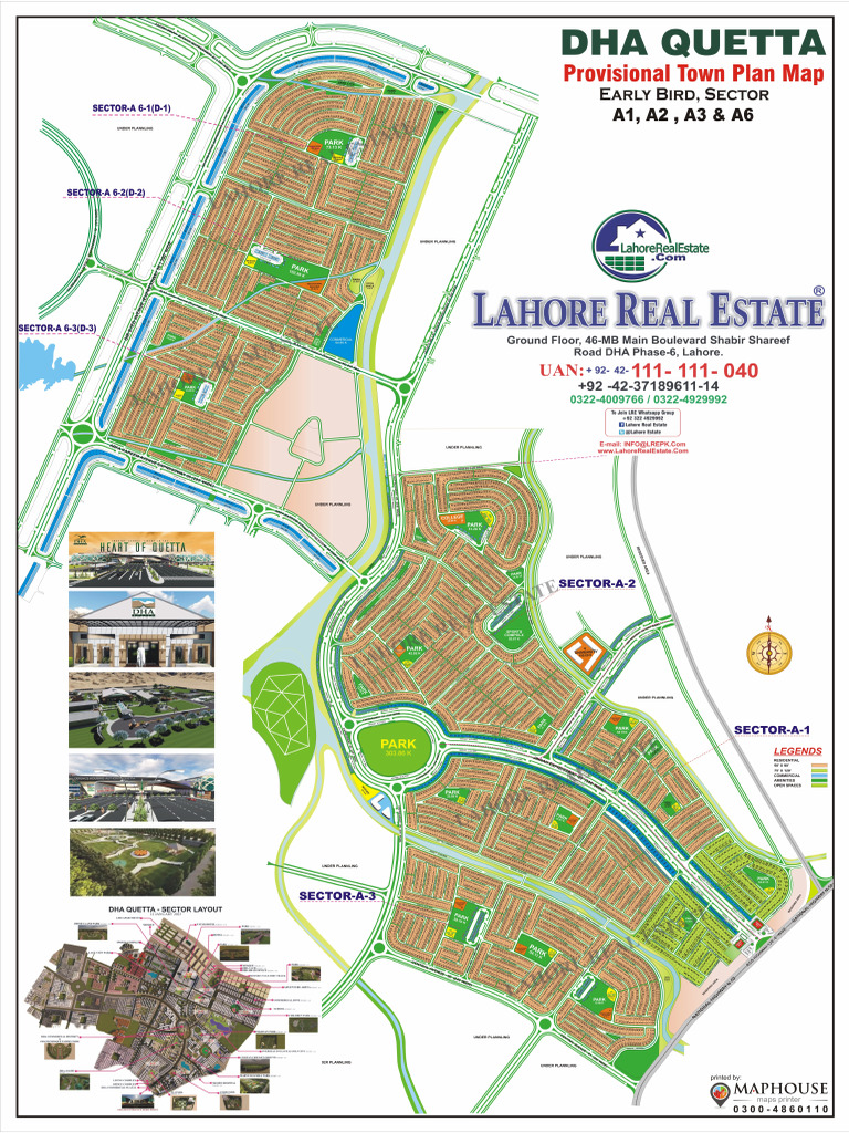 Dha Quetta New Map May 2024 | PDF