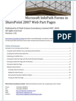 How To Host Microsoft Infopath Forms in Sharepoint 2007 Web Part Pages