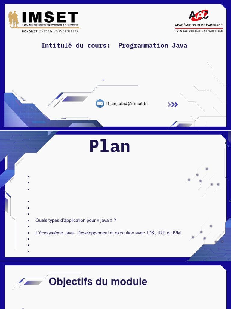 Cours de Programmation Java 2024/2025 | PDF | Java (Langage de ...