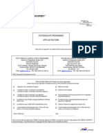 PG Application Form 2009 (Updated May)