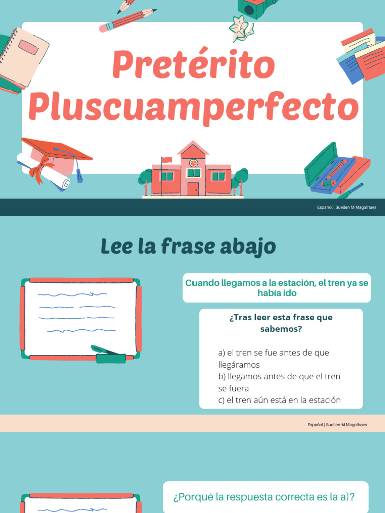 Pretérito Pluscuamperfecto | PDF | Verbo | Lengua española