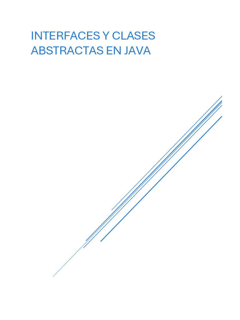 Interfaces en Java y clases abstractas | PDF | C ++ | Programación de ...