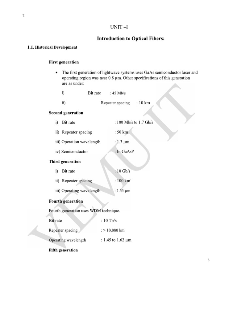 Lect - 1 - Optical Fiber Interoduction | PDF
