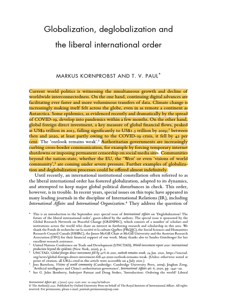 2 A | PDF | Globalization | International Relations