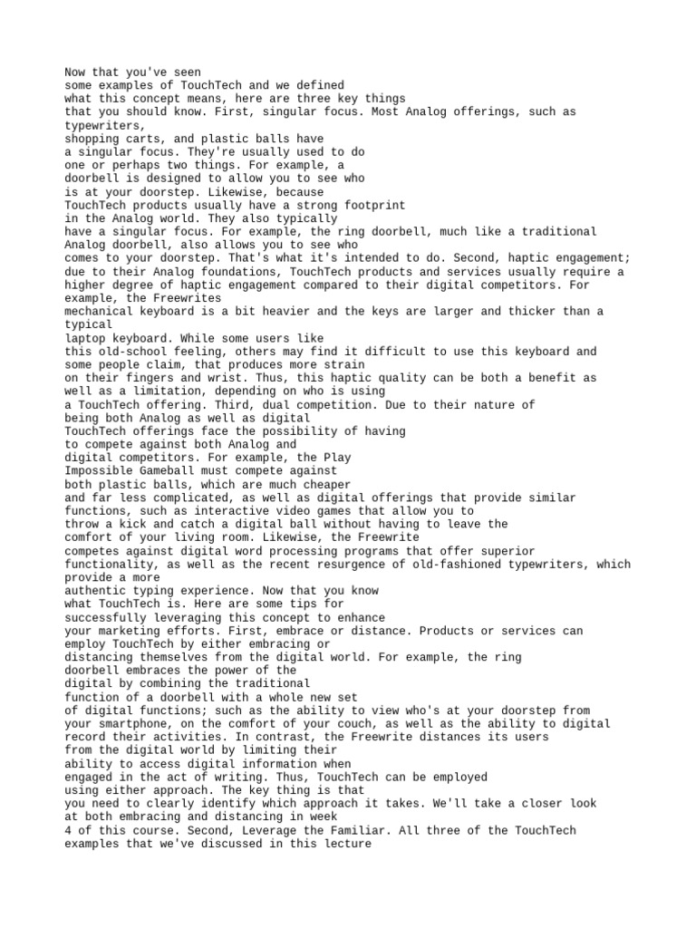 Understanding TouchTech Concepts | PDF | Computer Keyboard | Human ...