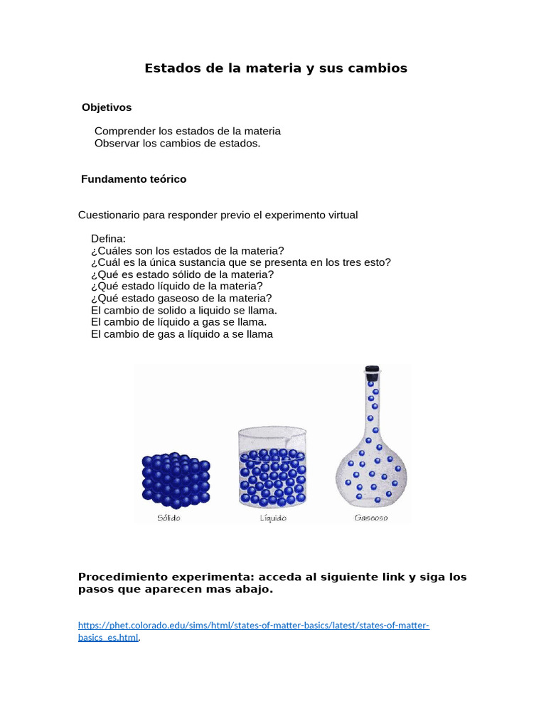 La Materia y Sus Cambi0s | PDF