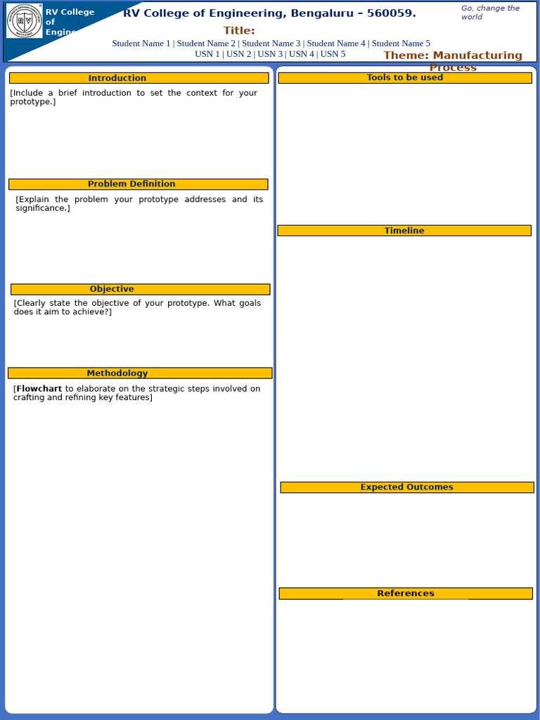 Prototype Goals for Manufacturing Process | PDF